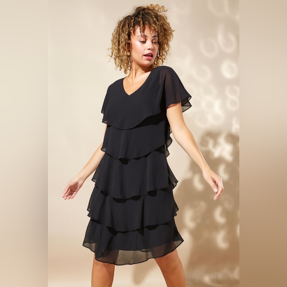 COMPLI K DRESS 50006CompK Black Mini Dress Size Small NWT